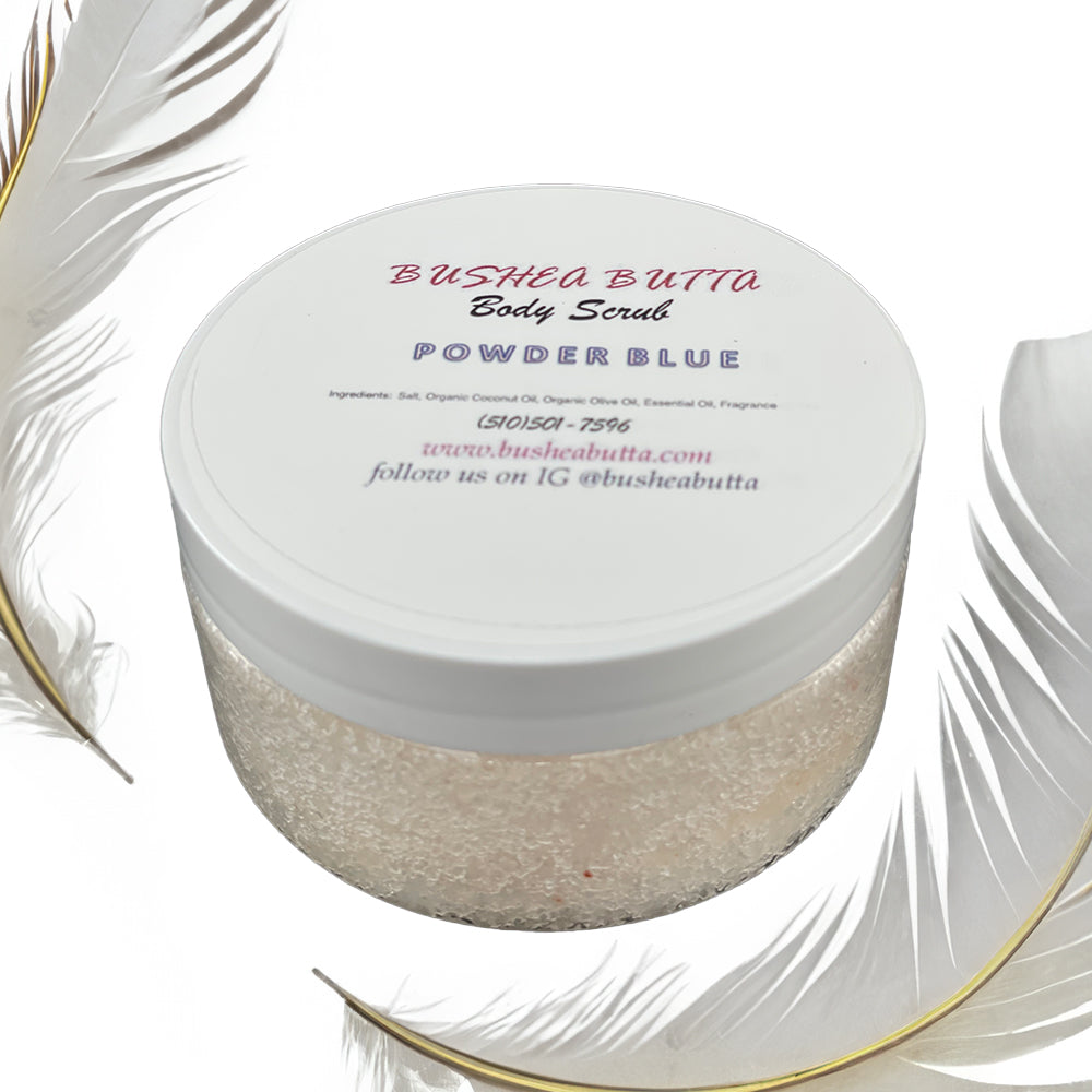Powder Blue Body Scrubs